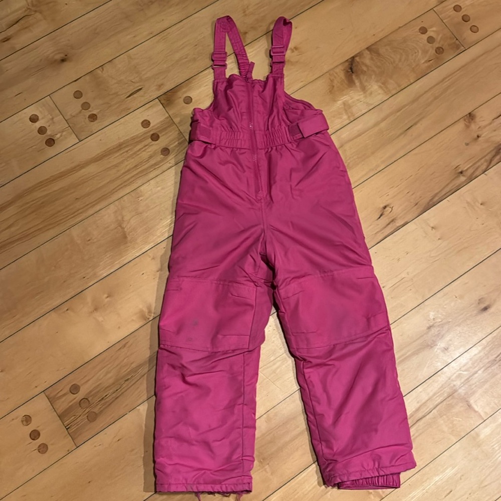 5T pink Cat and Jack snow bibs